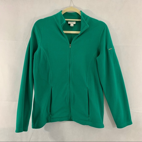 L.L. Bean Jackets & Blazers - LL Bean long sleeve zip fleece jacket green size S